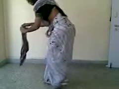 Indian Woman Cleaning Room and Farting